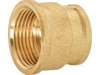 Gewinde-Reduziermuffe Messing 24,1 mm (Rp 3/4) x 30,3 mm (Rp 1)