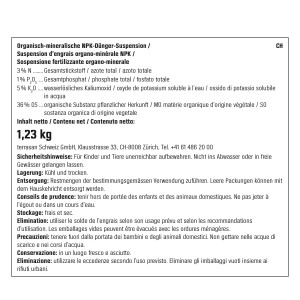 GROW by OBI BIO Engrais jardin et légumes 1 l. Engrais universel pour jardin et légumes.