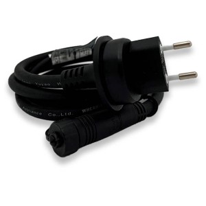 Spina di alimentazione Easy Connect nera, 1,5 m, per sistemi di illuminazione esterna.