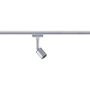 Spot Paulmann URail Pure II, chrome mat, sur système de rail. Spot LED orientable.