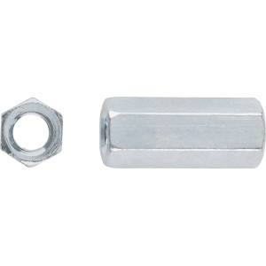 Écrous de raccordement M12 Acier galvanisé à chaud 5 pcs