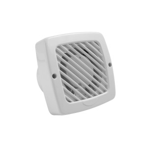 Ventilateur blanc Marley V10N pour salle de bain et WC, montage mural facile.