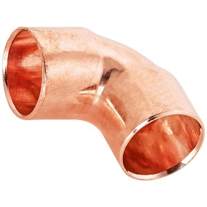 Coude à souder en cuivre, 90 degrés, Ø 15 mm, pour tubes en cuivre (lot de 10).