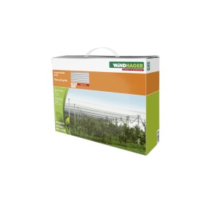 Emballage du filet de protection contre la grêle Windhager vert, 2x5m, pour la protection des plantes contre la grêle.