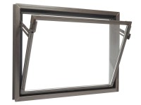 Nebenraumfenster mit Kippfunktion Isolierverglasung Braun 100 x 80 cm