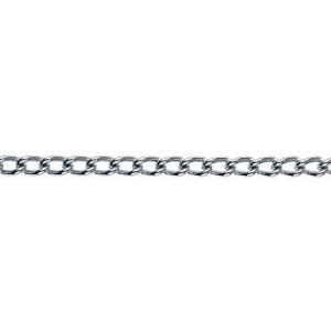 Verchromte Panzerkette, 3,4 mm Durchmesser, als Meterware für Bootstechnik.