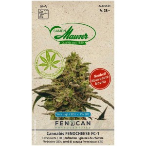 Semi di canapa Cannabis Fenocheese FC-1, confezione da 3 pz con fiore. Sementi per il giardino.