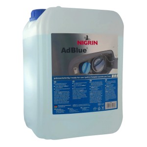 Bidon Nigrin AdBlue, 10 litres, pour véhicules diesel avec technologie SCR.