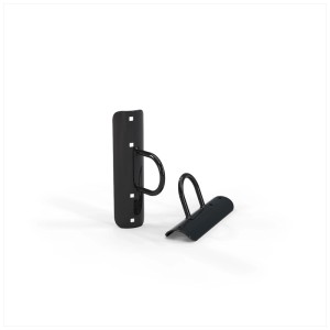 Exit Toys GetSet Anneaux Battle Rope, 2 anneaux en acier noir pour barres de singe et stations de musculation.