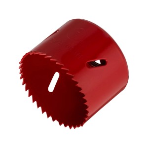 Seghe a tazza LUX rosse, diametro 60 mm, per forare legno e cartongesso con trapani.
