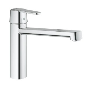 Mitigeur de cuisine Grohe QuickFix Get, chromé avec bec pivotant.