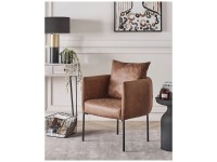 Beliani Fauteuil  Malmos simili cuir Marron