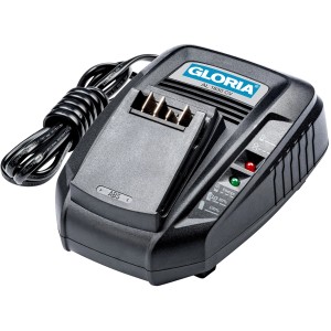 Caricabatterie rapido Bosch AL 1830 CV per batterie Gloria 18V, adatto per utensili da giardino.