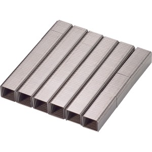 Graffette in acciaio inox LUX, 11,4 mm x 14 mm, 1200 pezzi, per lavori di fissaggio esterni.