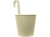 Videx Garden Metall-Hängetopf Mira Beige Ø 15 cm / Höhe 27 cm