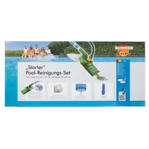 Kit de nettoyage de piscine Croco Vac avec tuyau, sac et perche télescopique.