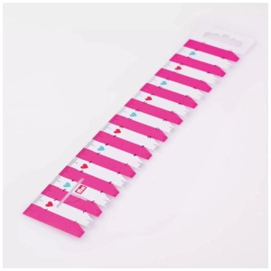 Prym Love hand gauge, strumento di misura in plastica rosa con cuori per progetti di cucito.