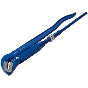 Chiave a tubo angolare LUX Classic 420 mm blu in acciaio al carbonio per tubi fino a 38,1 mm.