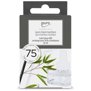 Recharge Ipuro Black Bamboo pour diffuseur Scent Plug, 20 ml.