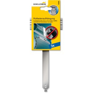 Schellenberg Suspension de volet roulant Maxi en inox, lot de 3 pour axe de volet roulant de 60 mm.