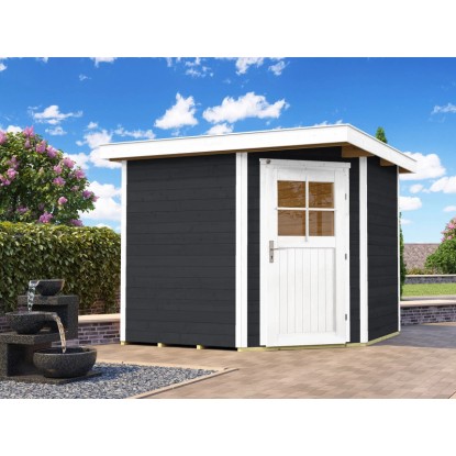 Weka Gartenhaus Angolo 229 Antrazit-Weiss Gr. 2