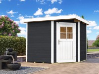 Weka Gartenhaus Angolo 229 Antrazit-Weiss Gr. 2