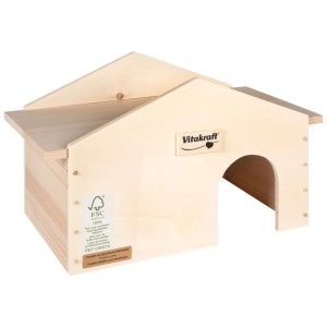 Vitakraft casetta per cavie fai-da-te in legno non trattato, accessorio per gabbie.