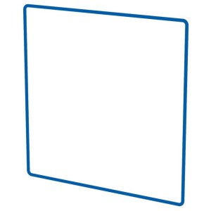 Profilo di design blu Modino Priamos per accessori scatole elettriche.