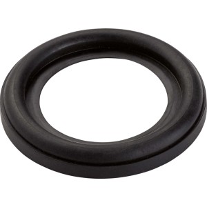 Guarnizione in gomma nera per scarico vasca, Ø 70 mm, installazione idraulica.