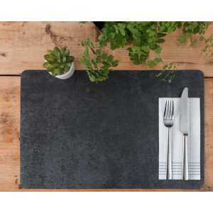 d-c-fix Set de table Rio Ardoise, 44x29cm, avec couverts sur table