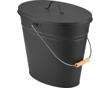 Secchio Per Cenere Zincato 24 Litri Con Coperchio - Per Camino E Barbecue - Foto 7