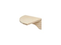 Regalboden Pur 1/4 Kreis Corner Leimholz Natur 25 x 25 x 1,6 cm