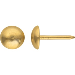 Goldene LUX Polsternägel, 9x12,5 mm, 55 Stück, für Möbelpolsterung und Dekoration.