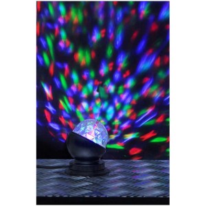 Lampe de table Star Trading Disco avec effets de lumière RGB colorés pour une ambiance festive en intérieur.