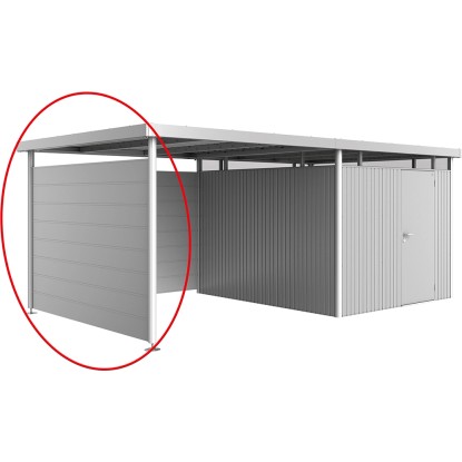 Biohort Parete laterale tetto laterale casetta attrezzi HighLine gr. H2 Argento