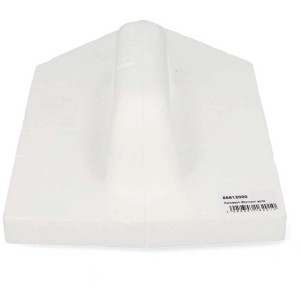 Frattazzo bianco appuntito in polistirolo, 32x18 cm, per lavori di muratura e intonacatura.