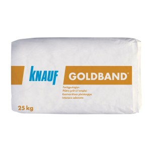 Sac d'enduit prêt à l'emploi Knauf Goldband, 25 kg, pour intérieur.
