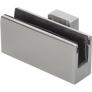 Support universel en aluminium pour garde-corps, adapté au verre ou aux panneaux de 8 mm.