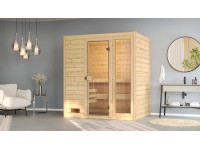 Weka Massivholzsauna Valida 2 Sparset Glastür/Fenster Kompakt 5,4 kW Weka Massivholzsauna Valida 2 Sparset Glastür/Fenster Kompakt 5,4 kW