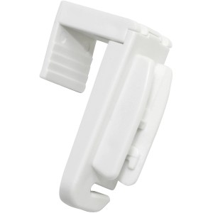 Supporto a morsetto bianco Gardinia Concept per montaggio plissettato senza forare.