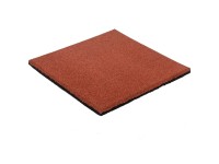 Pletscher Fallschutzplatte mit Drainage Rotbraun 50 x 50 cm