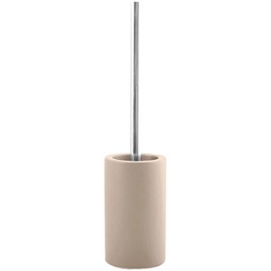 Ensemble WC Spirella Tube Taupe en grès au design minimaliste.
