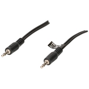 Cavo audio stereo Schwaiger, jack da 3,5 mm, 5 m, nero.