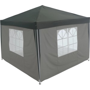 Tetto grigio per gazebo in alluminio Pontino, poliestere, 295x295 cm. Ricambio per gazebo.