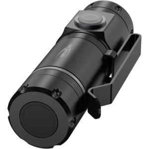 Lampe torche rechargeable Ansmann Mini-Torch 1000 noire, 1000 lm, avec clip ceinture et corps robuste en alu.