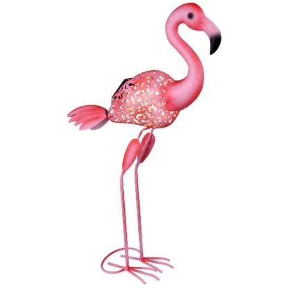 Globo LED-Solarleuchte 1-flammig Pink (HxBxT) 74 x 16 x 34 cm