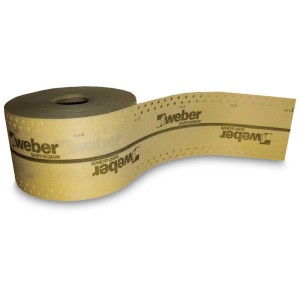Weber Dichtungsfaltband DB 120, Rolle mit 10 m Länge und 120 mm Breite.