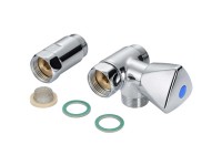 Techline Anschlussventil Messing verchromt 3/4