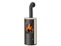 Justus Kaminofen Austin 7 Schwarz 7 kW Kalksteinverkleidung