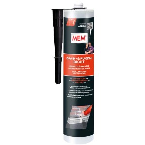 MEM Dach- und Fugendicht, lösemittelfrei, 300ml Kartusche mit Aufsatz.